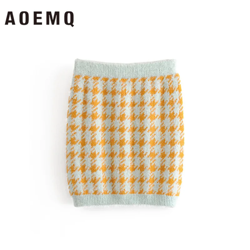 AOEMQ, повседневные юбки, необычные, в клетку, с принтом, для девушек, узкие юбки, для офиса, леди, цветочные наборы, для пары, для свиданий, женская одежда