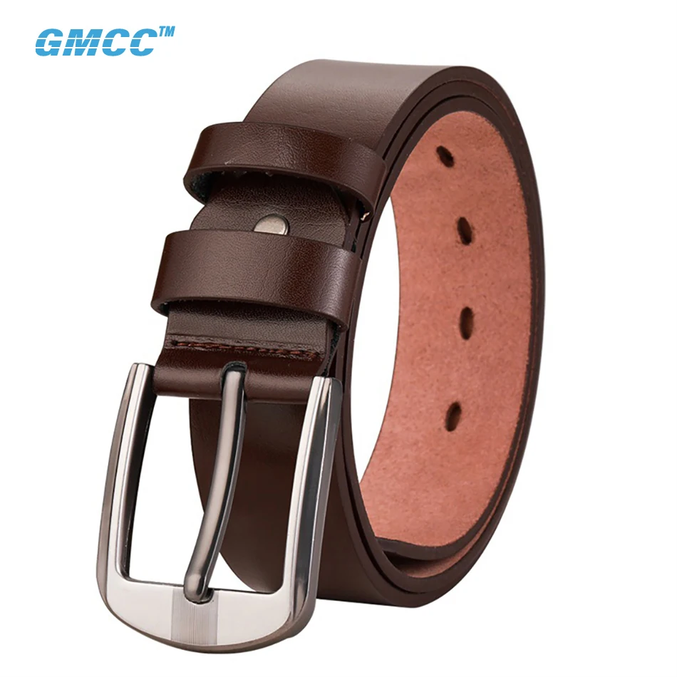 

2021 High Quality Men's Leather Belt Luxury Designer Easy Buckle Genuine Cowhide Belt Female Fashion Jeans Accessories 90-130CM