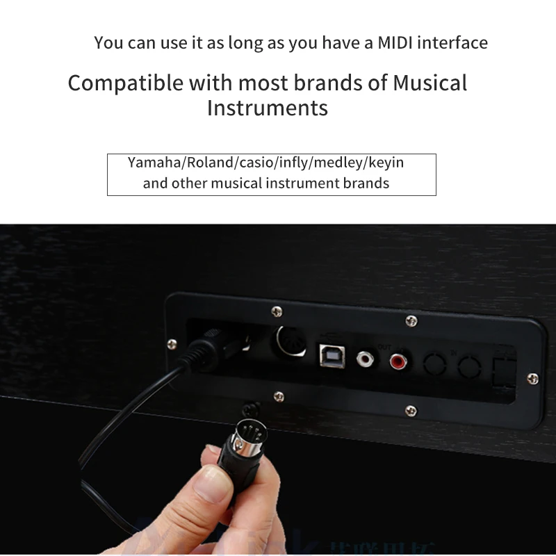 

Interface Cable Adapter for Keyboard Electronic Drum MIDI to USB IN-OUT Music Converter PC to Music Keyboard Cord