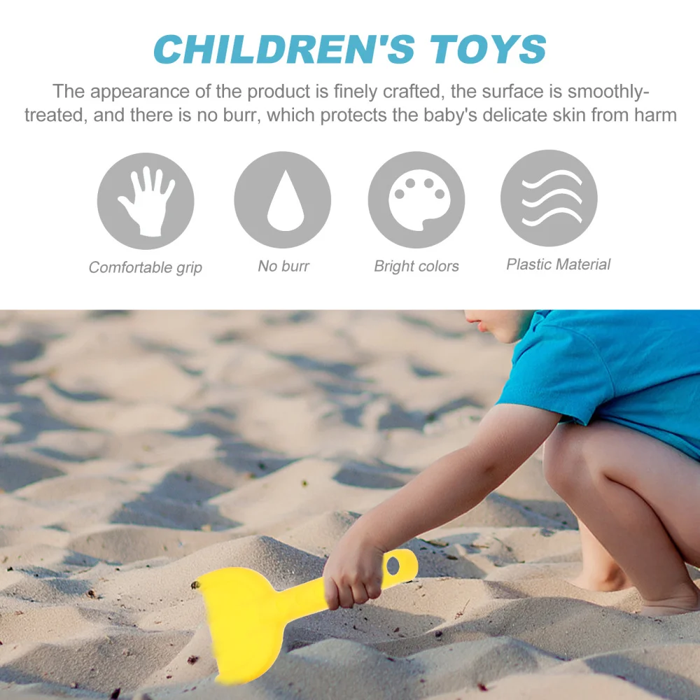 

6pcs/1 Set Interesting Beach Kids Sand Playing Kit Beach Buckets