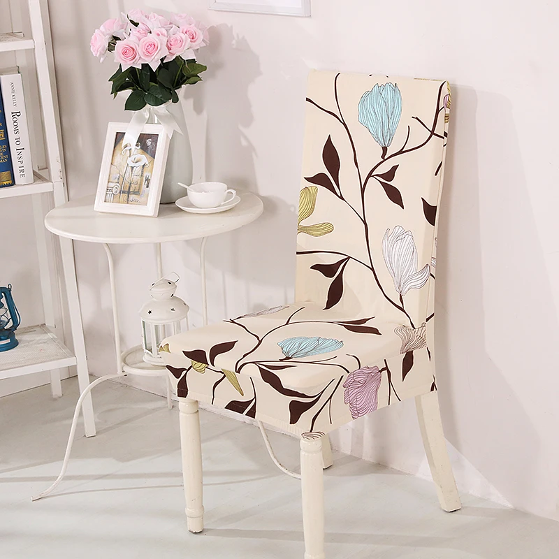Wannafree стул в цветочек чехлы для стульев из спандекса растягивающиеся Чехлы