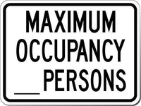 lilyanaen new metal sign aluminum sign maximum occupancy persons on decorative yard signs for outdoor indoor 8x12