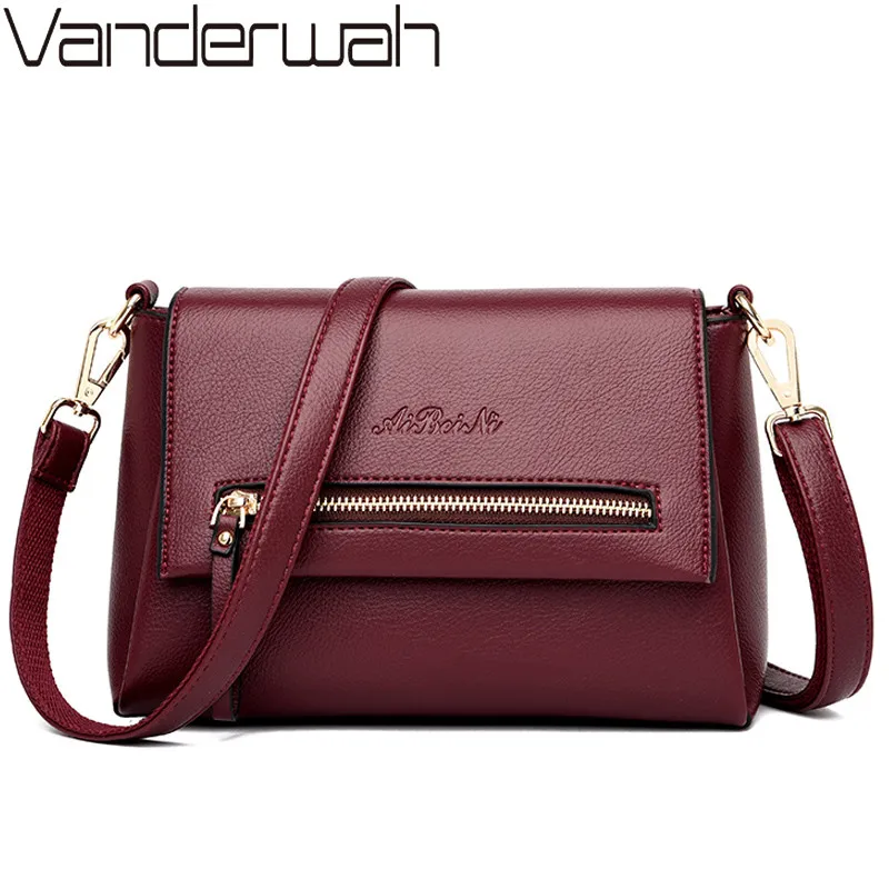 Сумки через плечо для женщин мессенджер из мягкой кожи роскошные дизайнерские