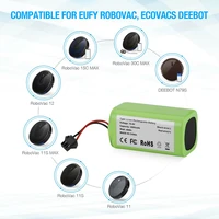 18650 14 4v 2600mah replacement battery for deebot n79s n79 dn622 robovac 11 11s 11s max conga excellent 990 ikohs s15