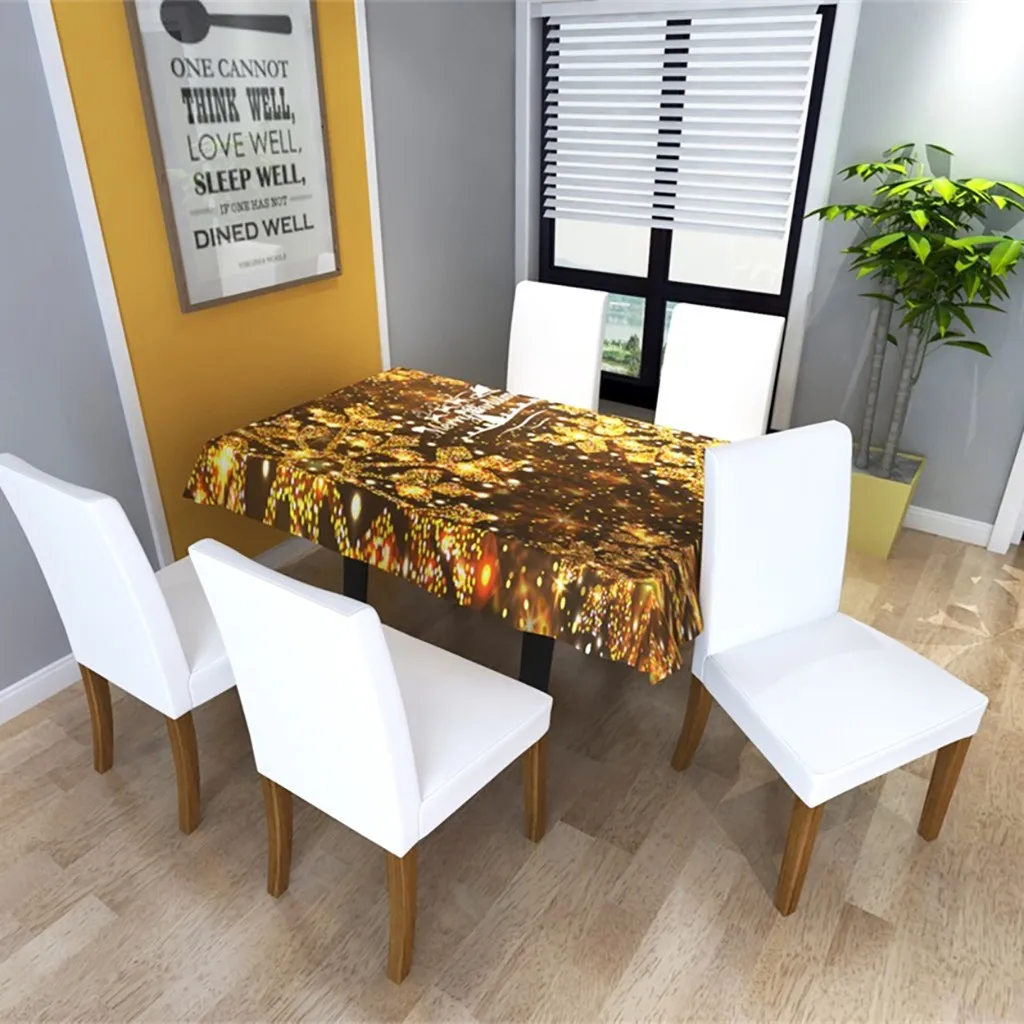 Рождественское украшение Mikksire скатерть из льняной смеси прямоугольные скатерти