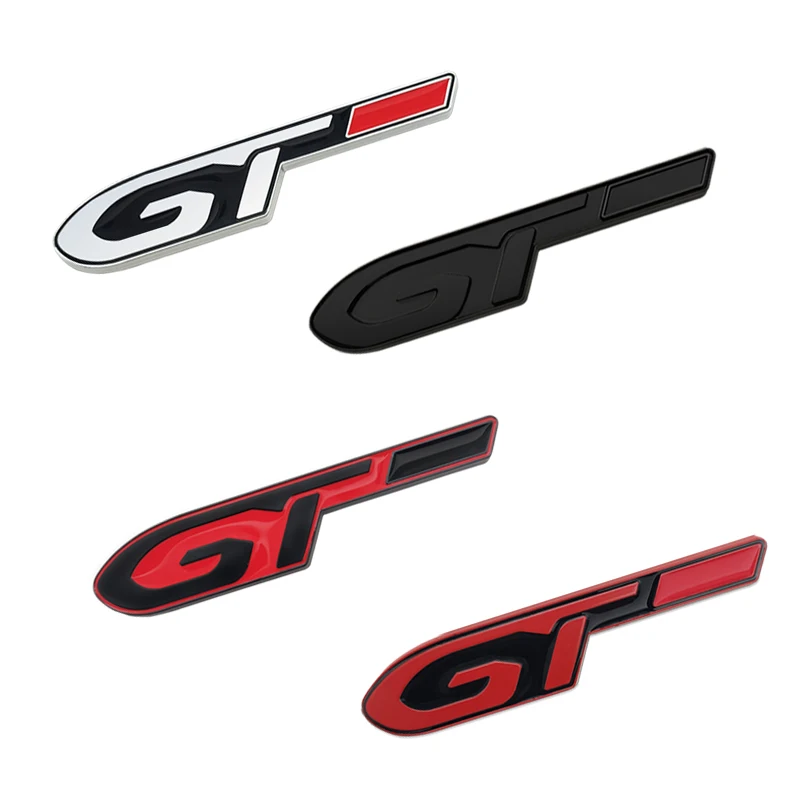 

3D metal Car styling GT Logo Emblem Badge Decal Sticker Trim For Peugeot 206 207 208 308 508 2008 3008 5008 4008 GT Car Styling