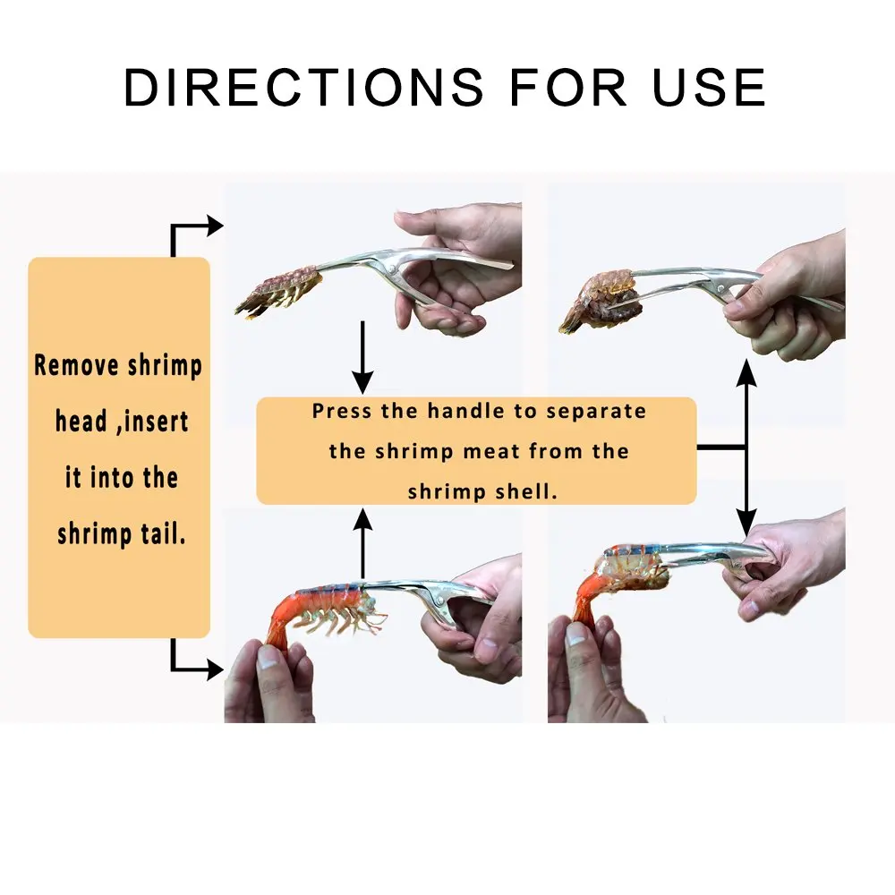 3 упаковки профессиональные креветки из нержавеющей стали/креветки пилинг