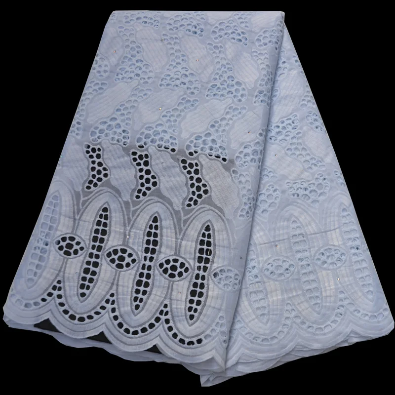 

(5yards/pc) high quality soft African cotton lace fabric white green Swiss voile lace for party dress 8 colors CLP470