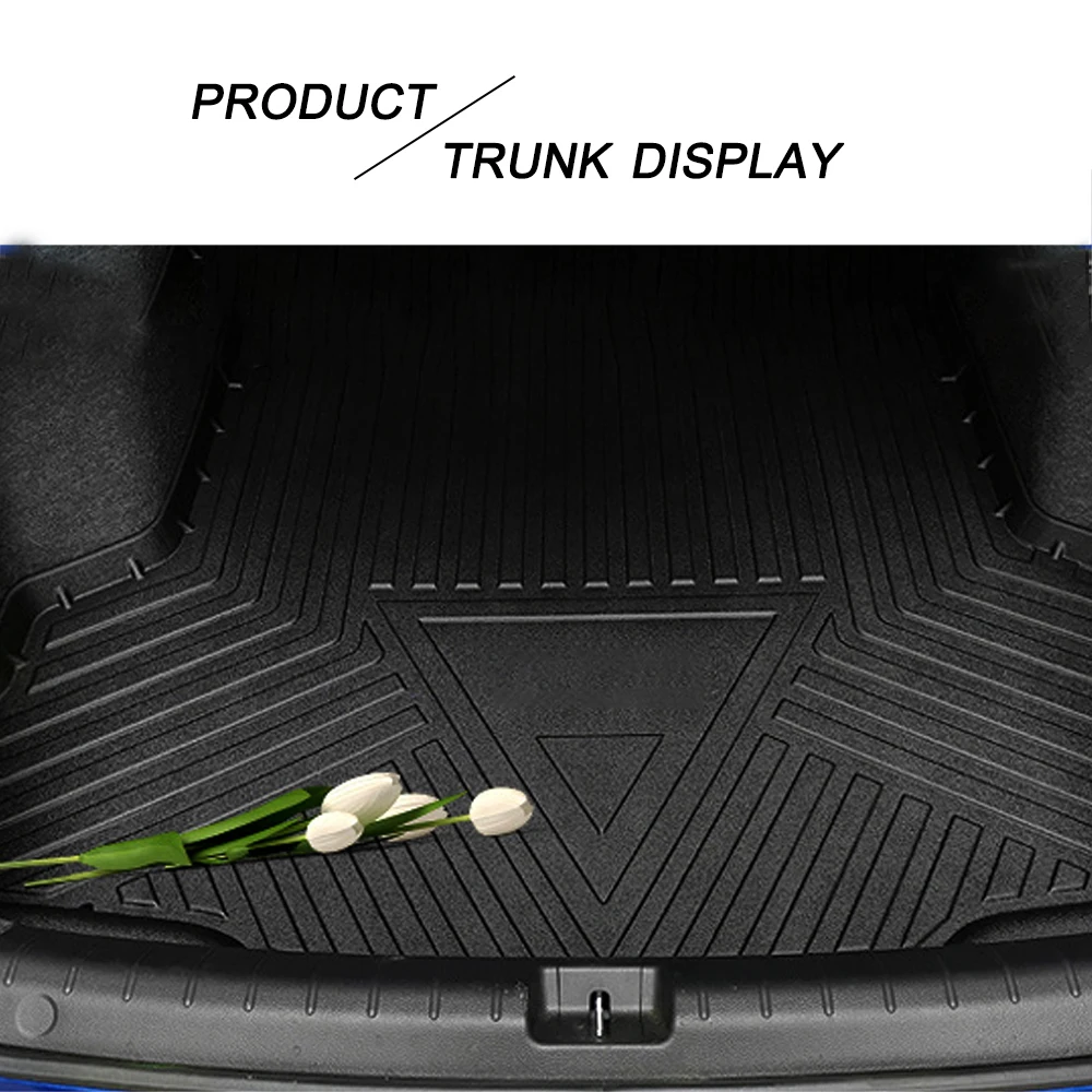 

Muchkey TPE Trunk Mat For Toyota Highlander 2014 2015 2016-2019 Car Waterproof Non-Slip Custom Rubber 3D Cargo Liner Accessories