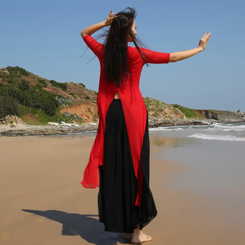 Женский костюм для танца живота танцевальное платье тренировочная одежда Белла