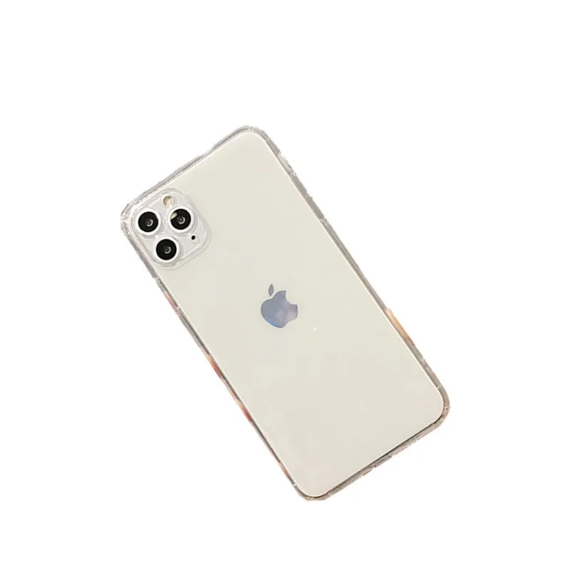 

Transparent silicone phone case is suitable for iPhone11 12Pro Max mini X XR XSMax 8 7PluS anti-drop protective back cover Best
