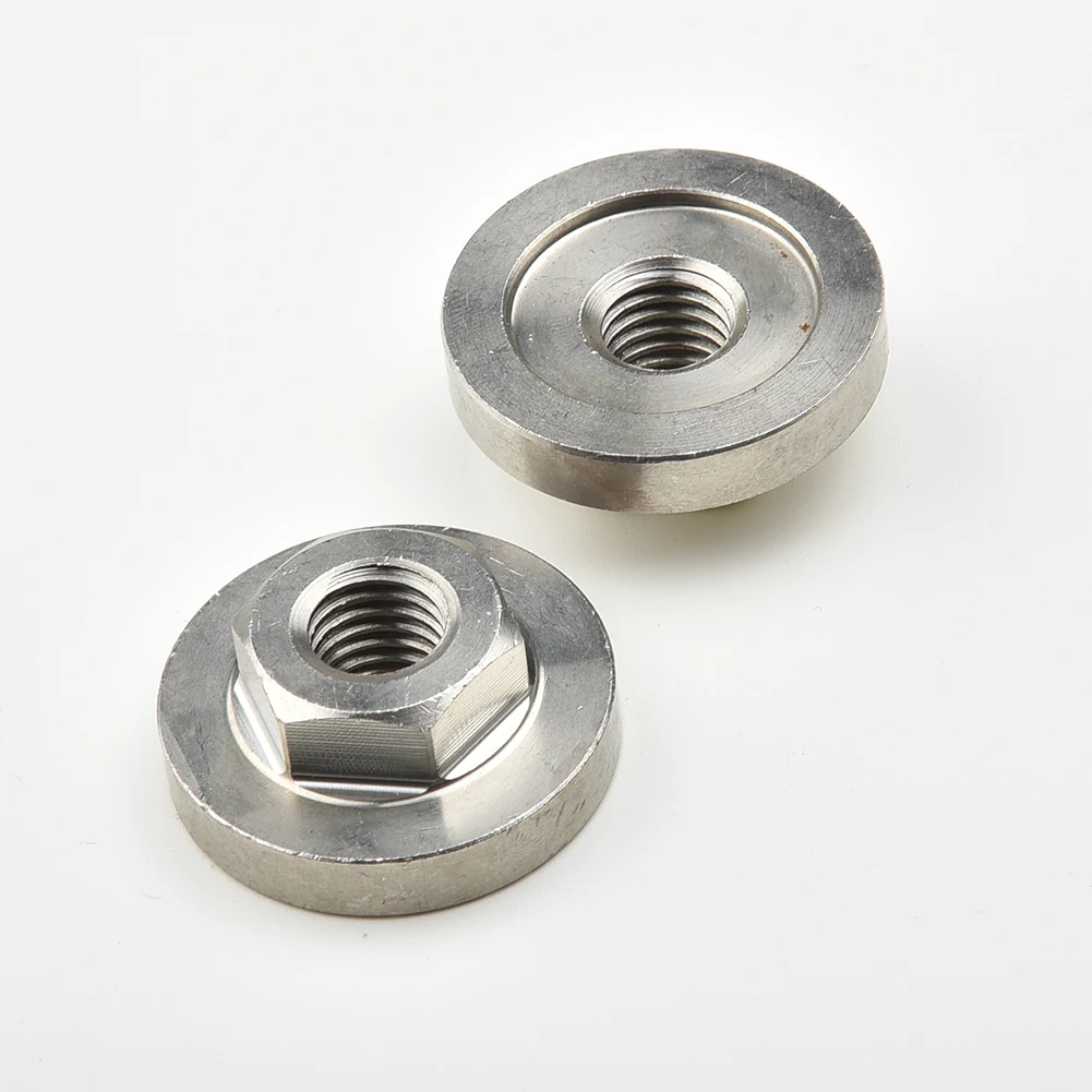 

2PCS Angle Grinder Nuts Hex Nut Modification Accessories Silver High quality