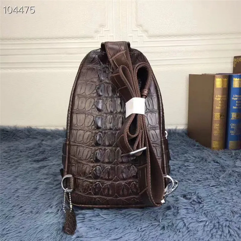 Деловой стиль, натуральная кожа аллигатора, Мужская маленькая нагрудная сумка, настоящая крокодиловая кожа, мужская сумка через плечо, сумка-мессенджер