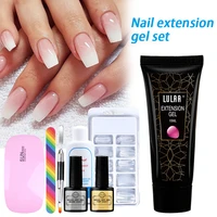 4pcsset gel kit nail extension gel quick building gel nail polish for nail extensions nail art set brush tool kit