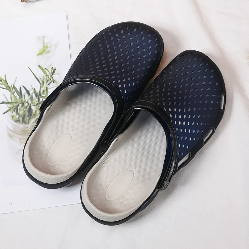 GINITA 2019 новые мужские туфли сабо сандалии уличные садовые шлепанцы пляжные сланцы