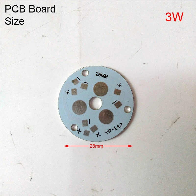 3W 28mm 1/5/10/50 шт База Светодиодный пластина pcb самодельный радиатор Панель для потолочного освещения, bulib свет Алюминий доска 1/3/4/5/7/9/12W подложка - Испускаемый цвет: 3W 28mm