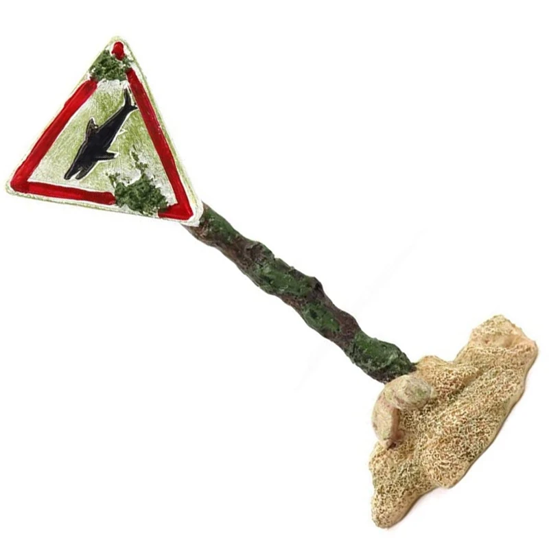 Акула доска для аквариума декоративные украшения Предупреждение