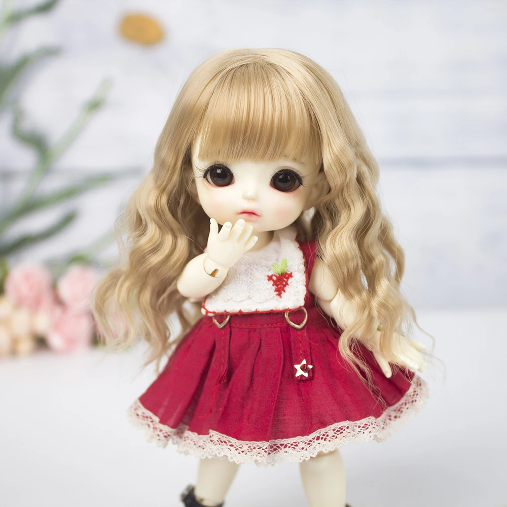 Новая кукла Aidolla 1/8 BJD & Kurhn парик из мягкого волокна волосы для новорожденных