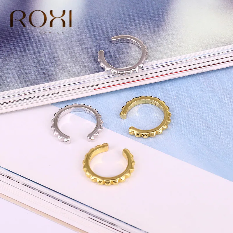 Винтажные серьги клипсы ROXI геометрические круглые каффы для ушей не проколотые