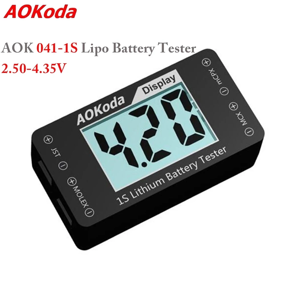 AOKoda AOK-041 1S индикатор тестирования литий-полимерных/живых/литий-ионных