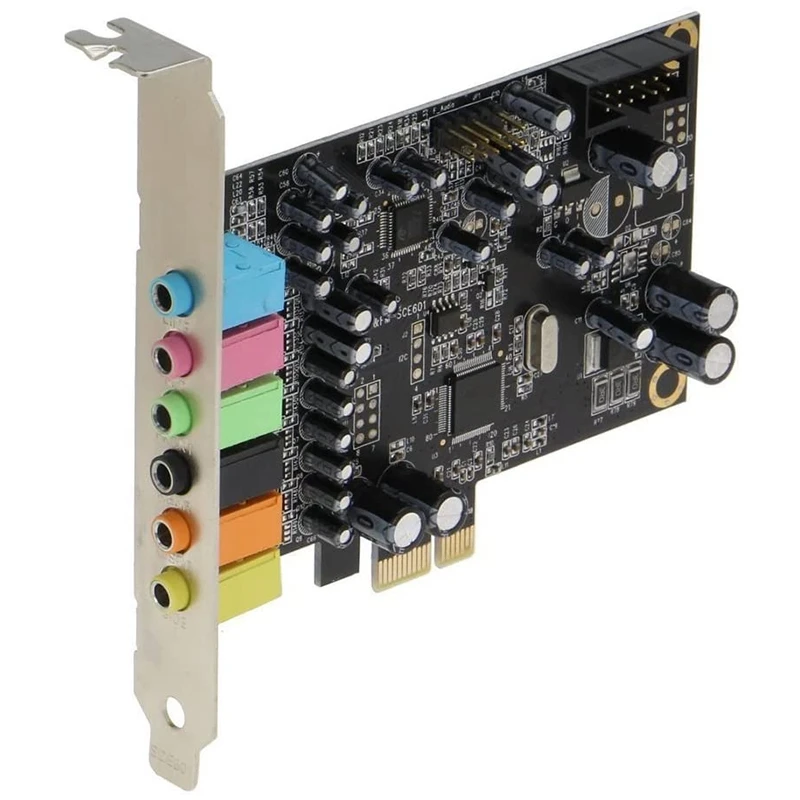 Звуковая карта PCIe 7 1 Channel CM8828 + CM9882A с кронштейном SPDIF 7.1CH аналоговая цифровая 3D