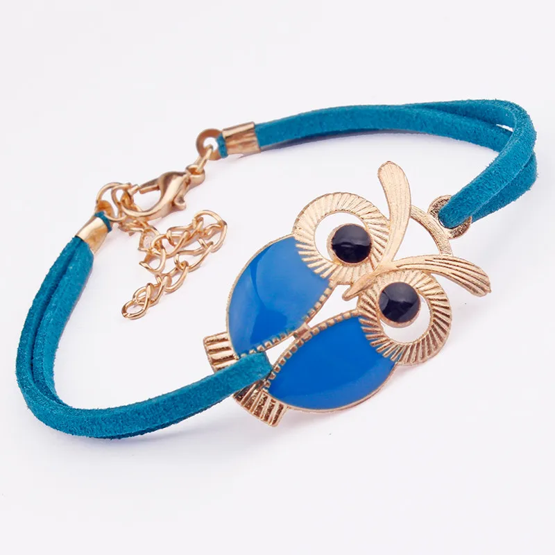 Женские браслеты новый дизайн для женщин мода девушки Винтаж Сова украшения