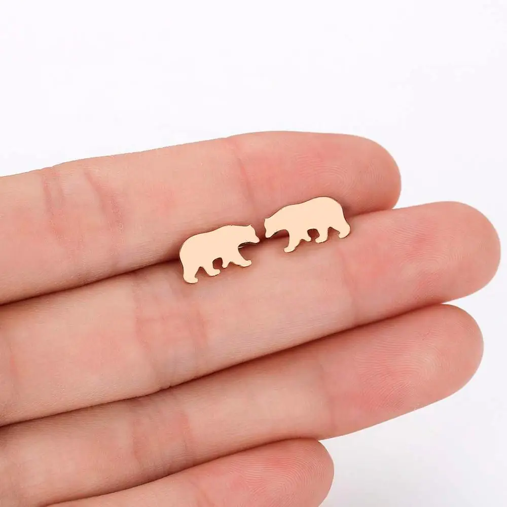 Крошечные модные золотые женские серьги ювелирные изделия для девочек детей