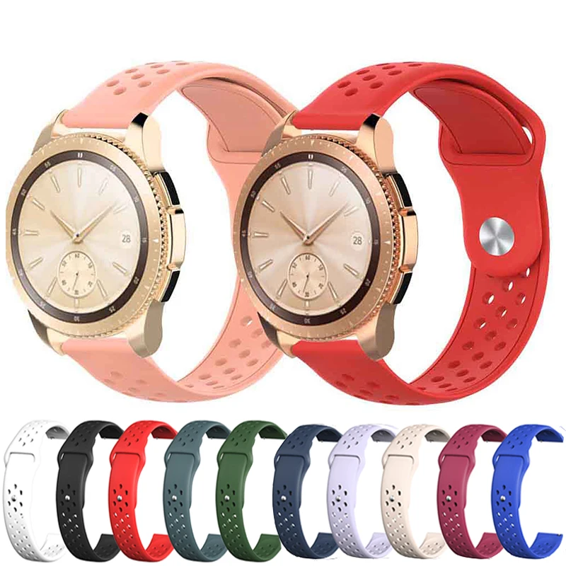 Силиконовый ремешок для часов Samsung Galaxy 22 мм 46 gear s3 умных Huami Amazfit GTR 42 s2 Sport 20