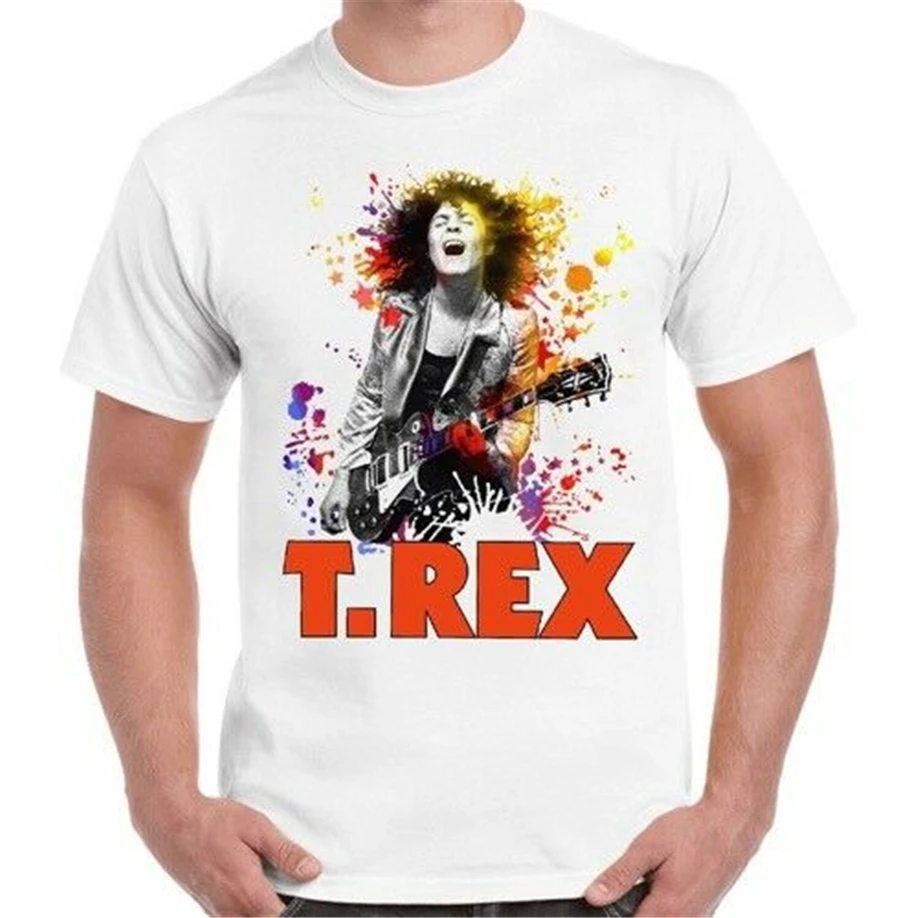 T. Rex рок группа Марк Болан Ретро футболка 12 новая крутая футболка|Мужские