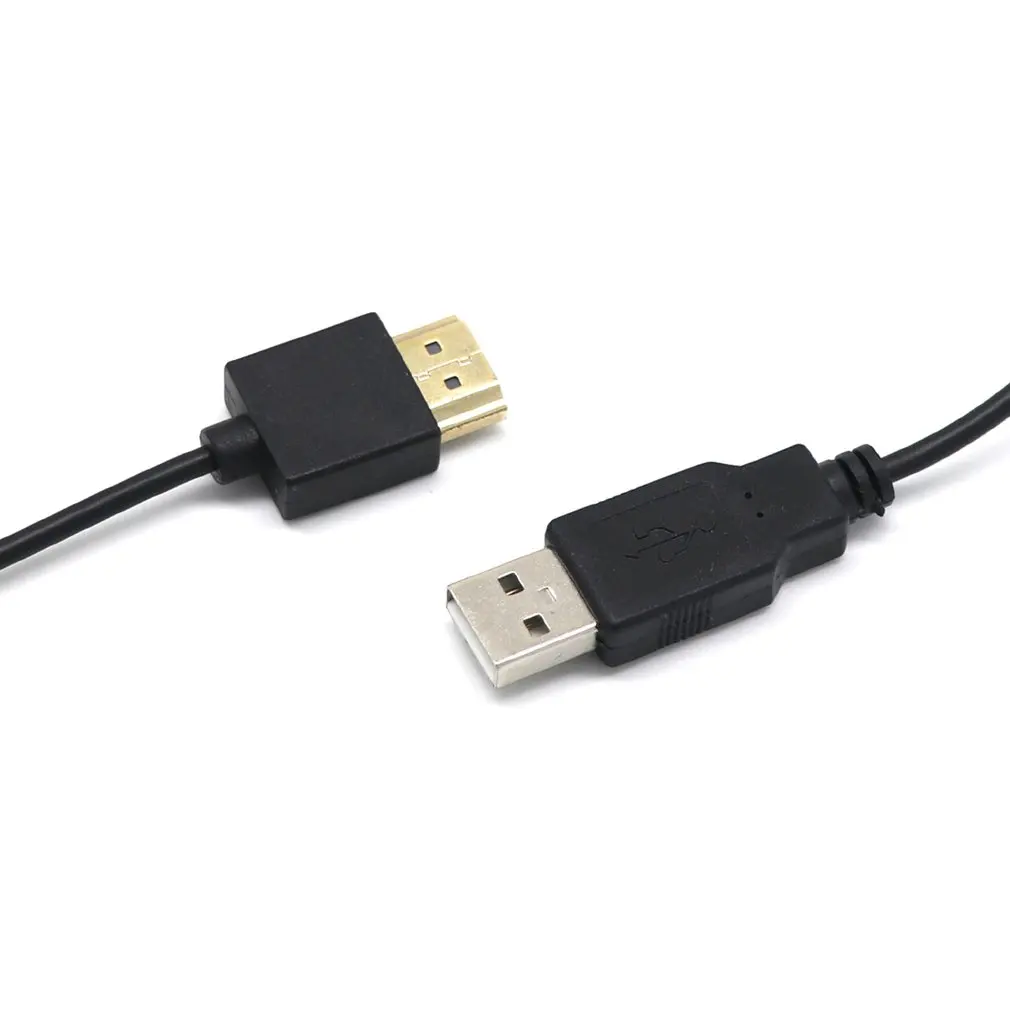 HDMI папа-мама Соединитель с USB 2 0 кабель зарядного устройства разделитель адаптер