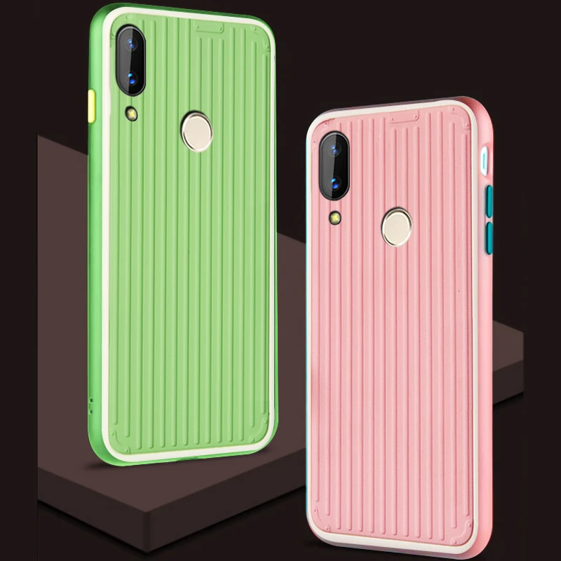 Изогнутый чехол для HuaWei Y9 Prime 2019 y5 honor 8s на жесткой силиконовой 3D роскошной задней