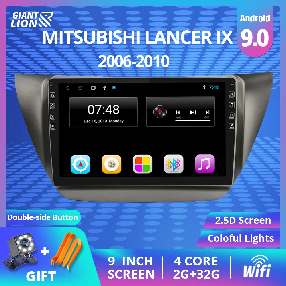 Автомагнитола 2DIN 9 дюймов Android 0 для MITSUBISHI LANCER IX 2006 2010 GPS навигация мультимедийный