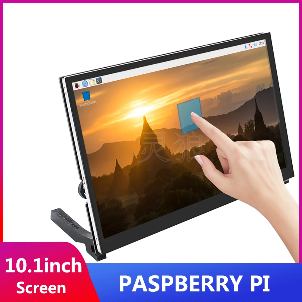 

Емкостный ЖК-дисплей, 10,1 дюйма, Raspberry Pi 4 Model B, IPS, 1024x600, со спикером