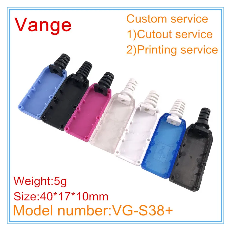 5 шт./лот формовочный корпус IP54 ABS пластиковая коробка для зарядки через usb с