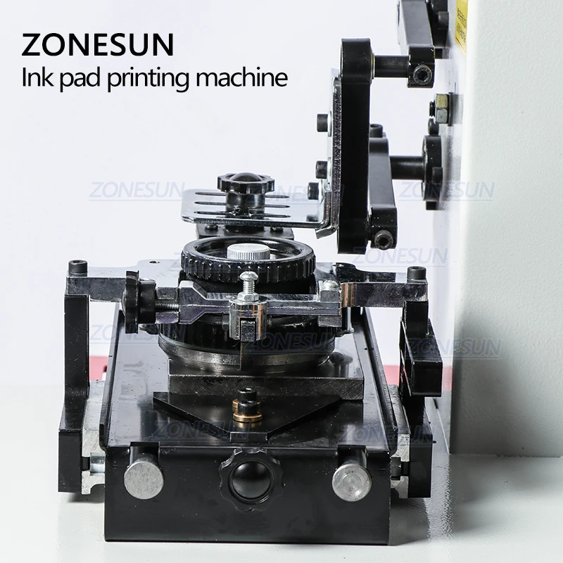 ZONESUN Automatic Ink Pad Printing Machine Electric Production Date Coding Machine Plastic Milk Carton Bottle Glass Pad Printer