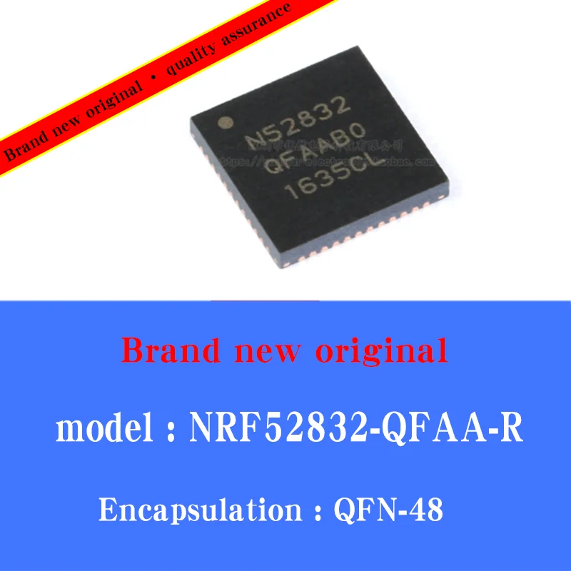 

1/PCS Lot Original genuine patch NRF52832-QFAA-R QFN-48 2.4GHz wireless radio frequency transceiver