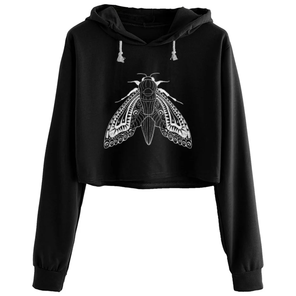 

Женский винтажный укороченный пуловер в стиле Харадзюку