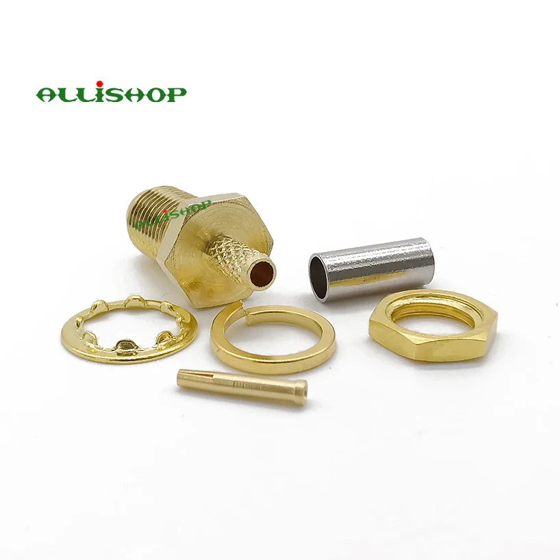 Гнездовой разъем SMA гайка гнездовой обжим для кабеля RG316 провод|female sma connector|female