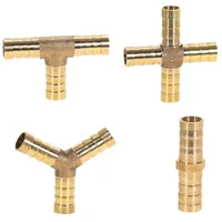 brass hose tail barb fitting union cross tee bulkhead pipe tube connector fuel water fluids air repair accessories