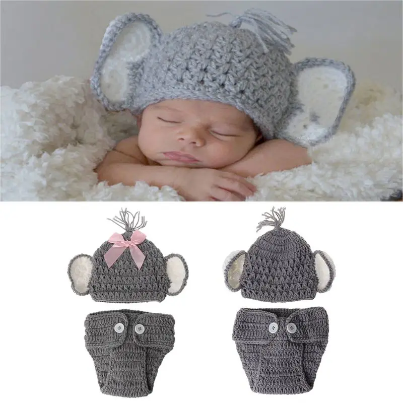 Вязаный костюм для новорожденных девочек и мальчиков 1 комплект | Детская одежда