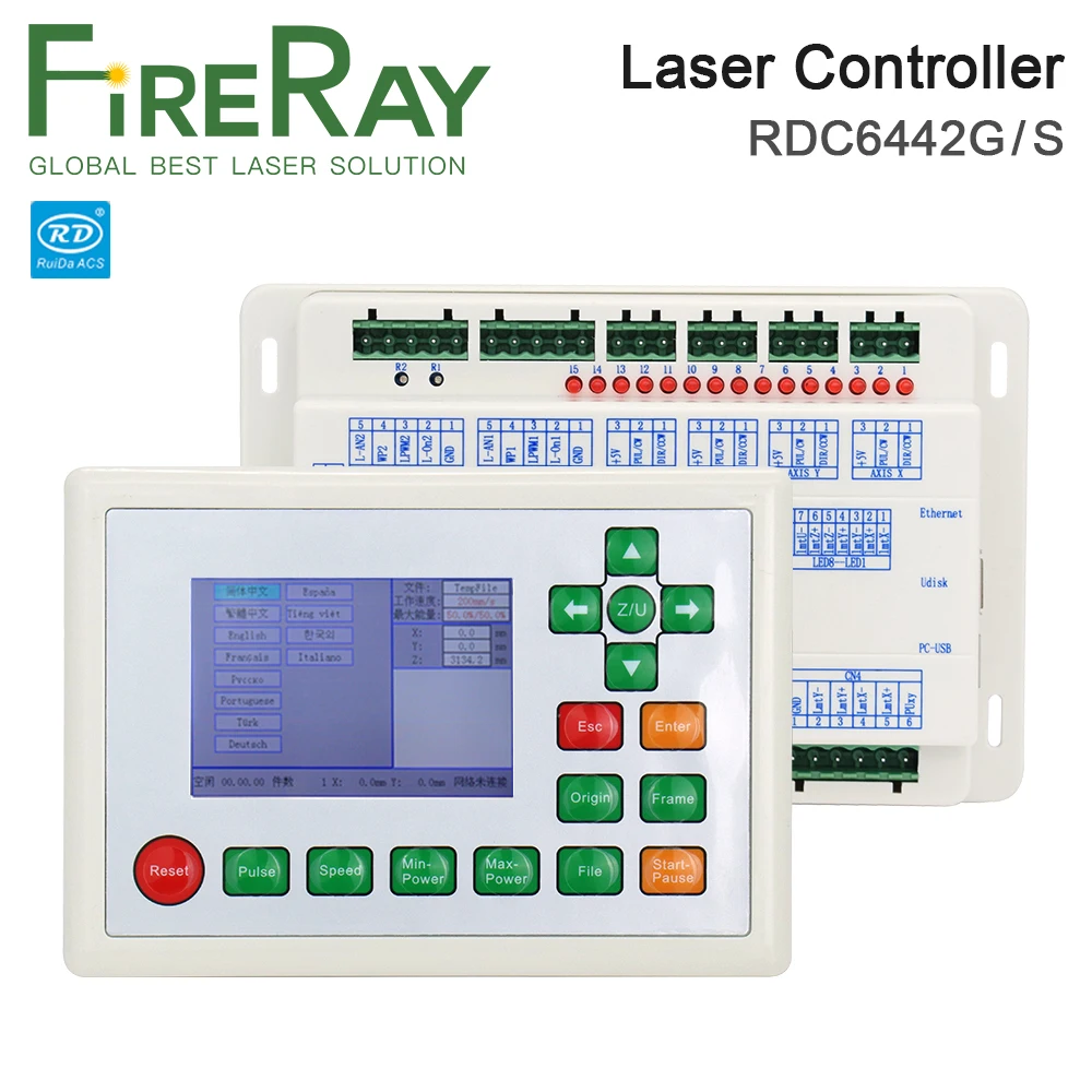 

Лазерный станок Ruida RDC6442 RDC6442G, контроллер для лазерного гравировального станка Co2, обновление RDC6442S RDC6442