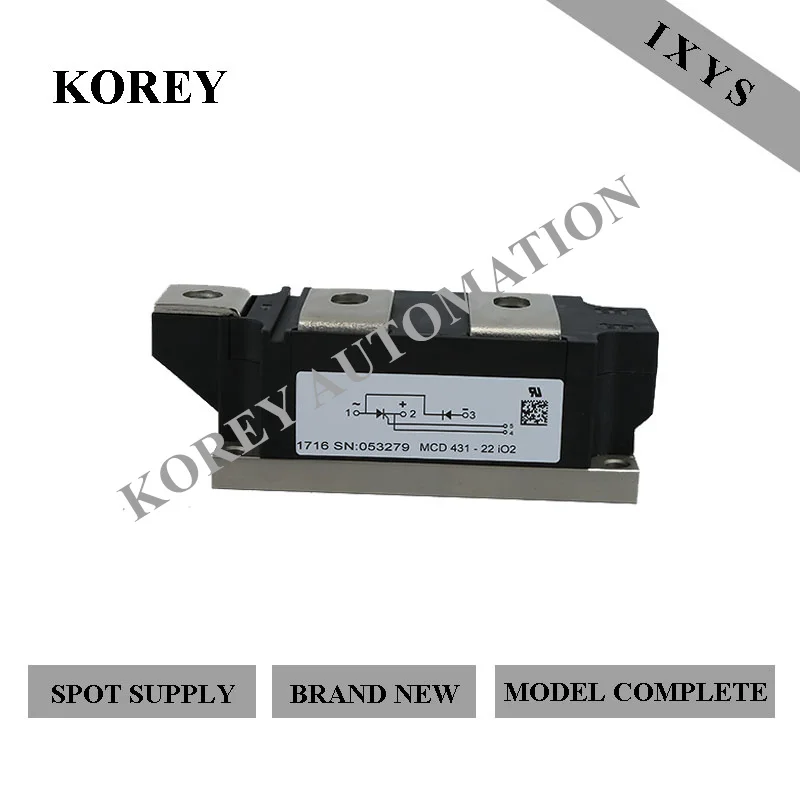 

Ready Stock Brand New 100% IXYS SCR Module MCD431-20IO2 MCD431-22IO2 MCD431-24IO2