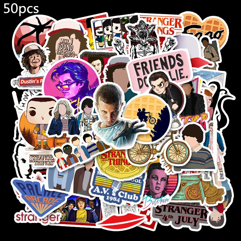30/50 шт в наборе очень странные дела аниме наклейка граффити ноутбуки Macbook