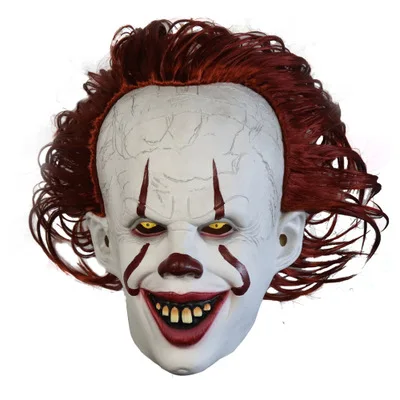 Джокер маска пеннивайза Stephen King It Chapter Two 2 ужас, Костюмированная вечеринка латексные маски шлем клоун Хэллоуин вечерние костюм, реквизит