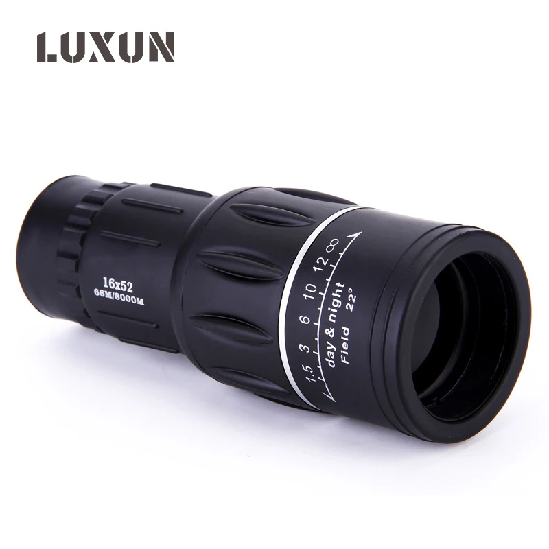 Водонепроницаемый монокулярный телескоп LUXUN 16X52 HD наружный для кемпинга охоты