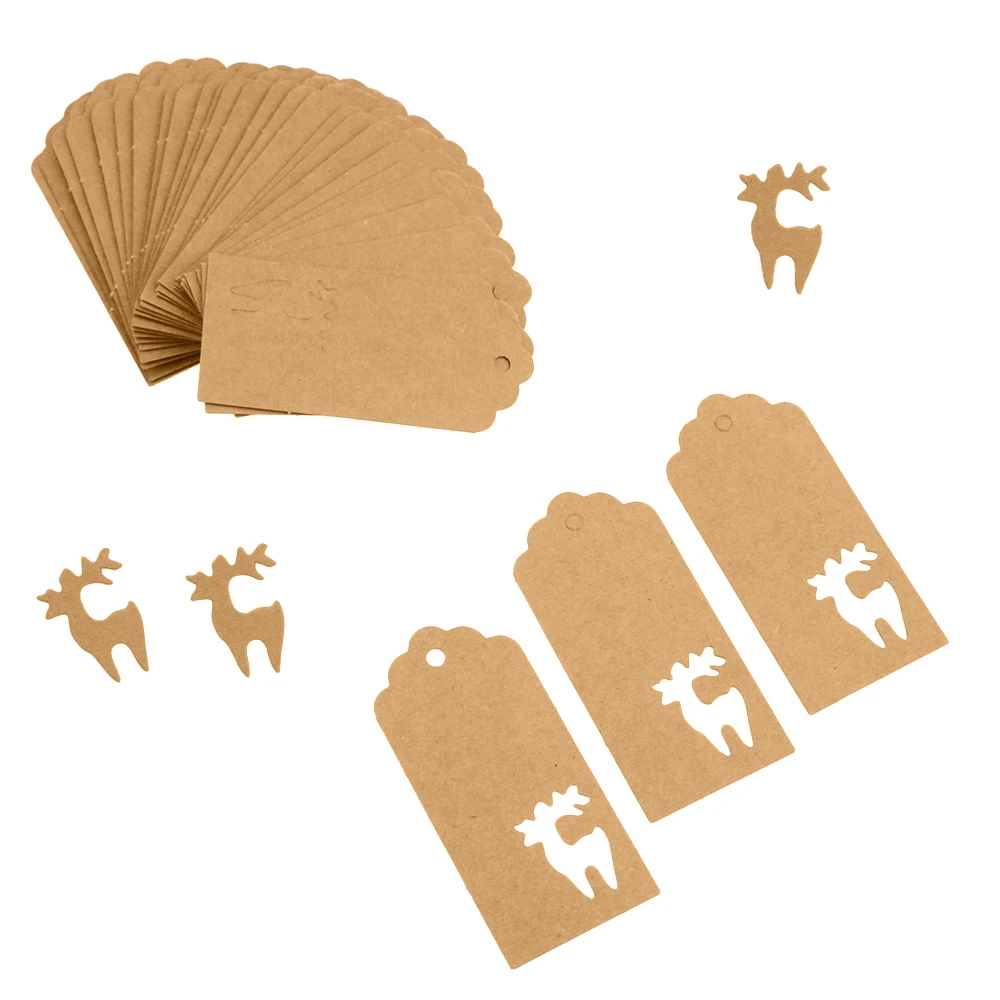 50 шт много стилей крафт-бумаги бирки ручной работы спасибо DIY ремесла повесить
