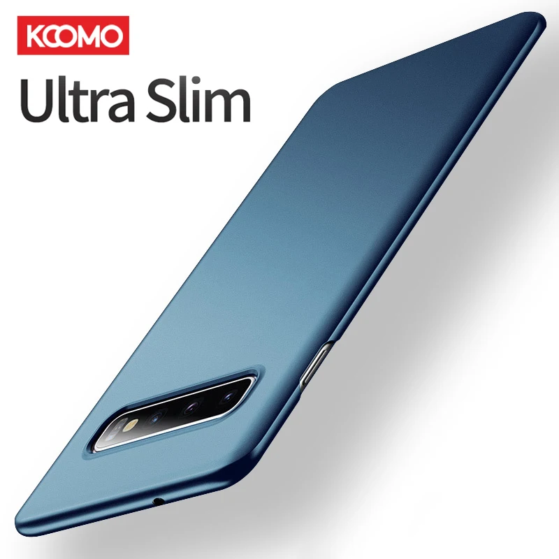 Чехол для Samsung S10 S10e, голубой ударопрочный жесткий Ультратонкий матовый чехол из поликарбоната для Samsung Galaxy S8 S9 S10 Plus Lite, чехол - купить по выгодной цене
