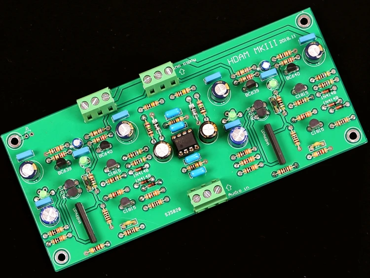 Плата усилителя assembby HDAM MKII Dual channelpreamper UPA68HA Hi Fi Pre amp Новая плата на основе схемы