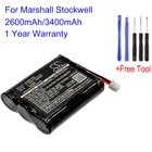 Кэмерон китайско TF18650-2200-1S3PA для Marshall Stockwell CS-MRS100SL CS-MRS100XL 3400 мАч, Динамик Батарея Accu Lautsprecher акумуляторная батарея