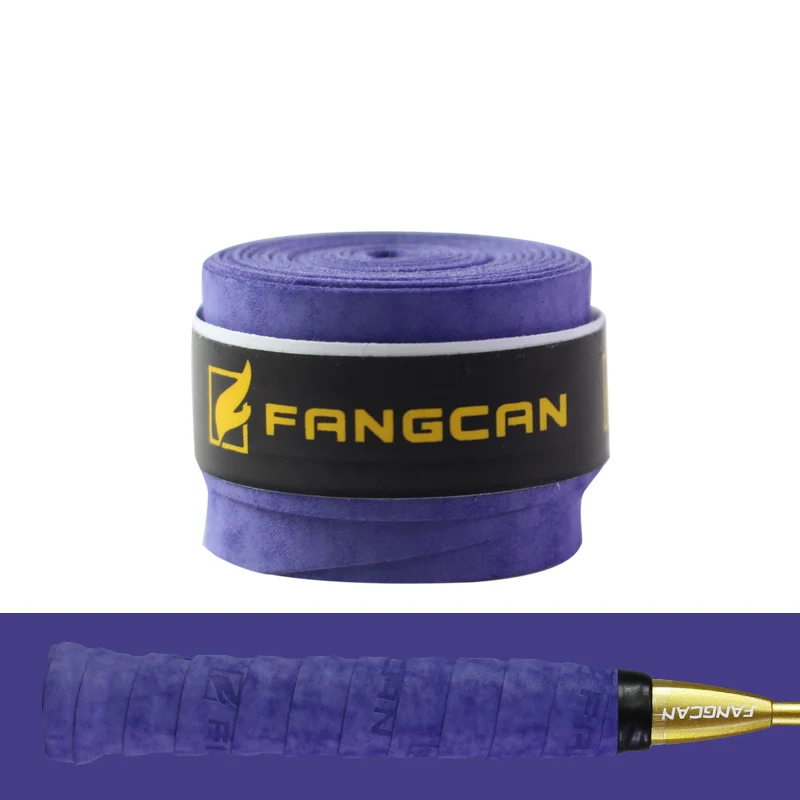 Purple FANGCAN 3 шт. сухое ощущение овергрипы для теннисной ракетки носимый нарукавник для тенниса абразивные ракетки ручной обмотки бадминтон тонкий тип над захватом - Цвет: Purple